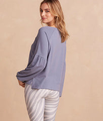 The Softest French Terry Boatneck Pullover - Slate
