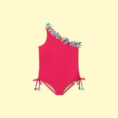 The Girls Multi Confetti Sidestroke - Dragon Fruit