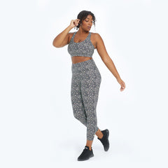 The Do-It-All High Rise 7/8 Leggings - In Bloom in Sea Urchin