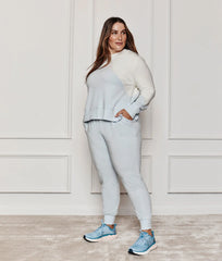 The Softest French Terry Jogger - Powder Blue