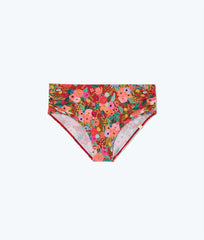 The Ruched High Leg High Rise Bottom - Garden Party in Rust