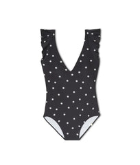The Ruffle Backflip - Microfloral in Sea Urchin & White Sand