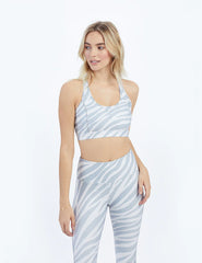 The Midi Sports Bra - Zebra