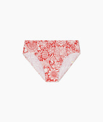 The Classic Mid-Rise Bikini Bottom - Sunflower in Watermelon