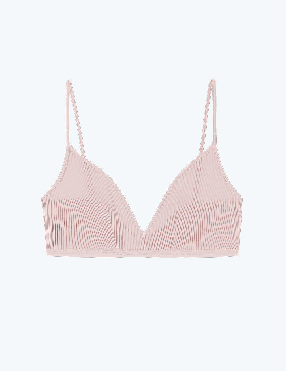 The Feel Free Adjustable Triangle Bralette - Quartz