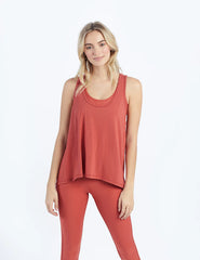 The Convertible Split Back Tank - Terracotta