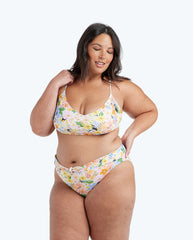 The Tie Belt High Leg Mid Rise Bottom - Marguerite