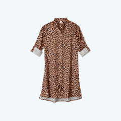 The Short Effortless Shirtdress Cover-Up - Leopard