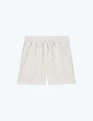The Softest French Terry Lounge Shorts - White Sand