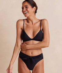 The Tie Belt High Leg Mid Rise Bottom - Sea Urchin
