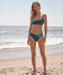 The Marina Bikini Top - Seaglass & Seaweed